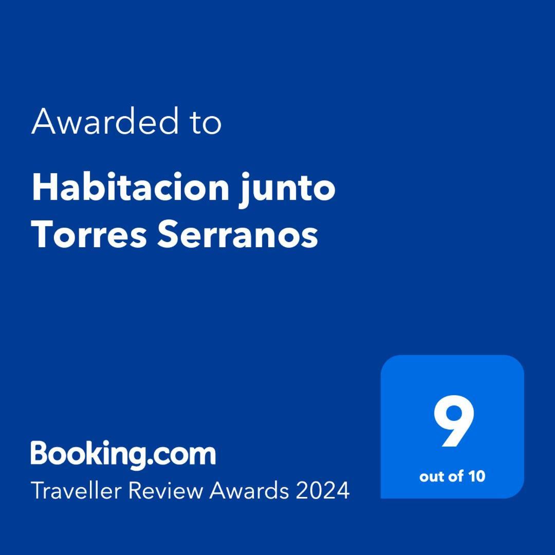 Habitacion junto Torres Serranos Valencia Exterior foto